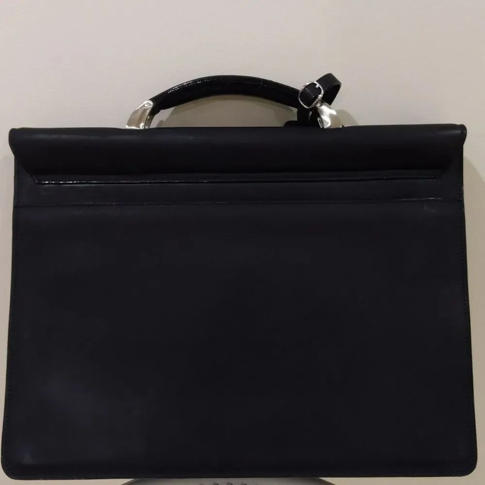 NWOT Gianfranco Ferre Leather Briefcase